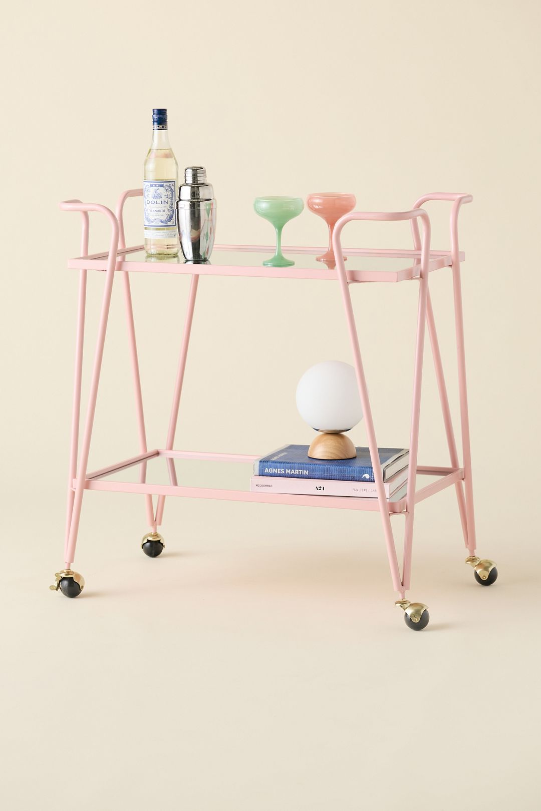 Victoria Bar Cart - Pink, Regular, ONE SIZE