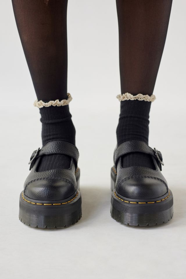 Dr. Martens Addina Flower Buckle Leather Platform Shoe #2