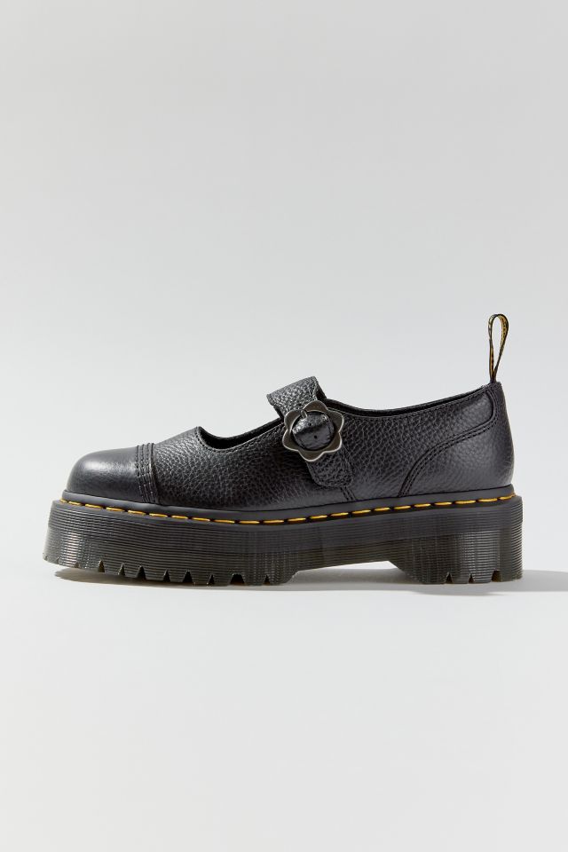 Dr. Martens Addina Flower Buckle Leather Platform Shoe #4