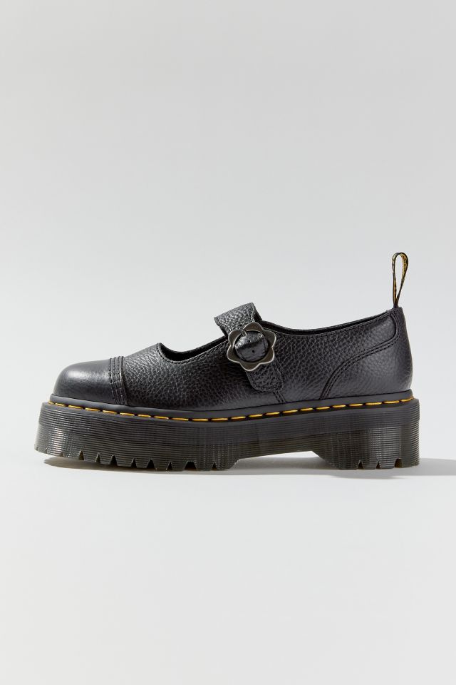 Dr. Martens Addina Flower Buckle Leather Platform Shoe | Urban