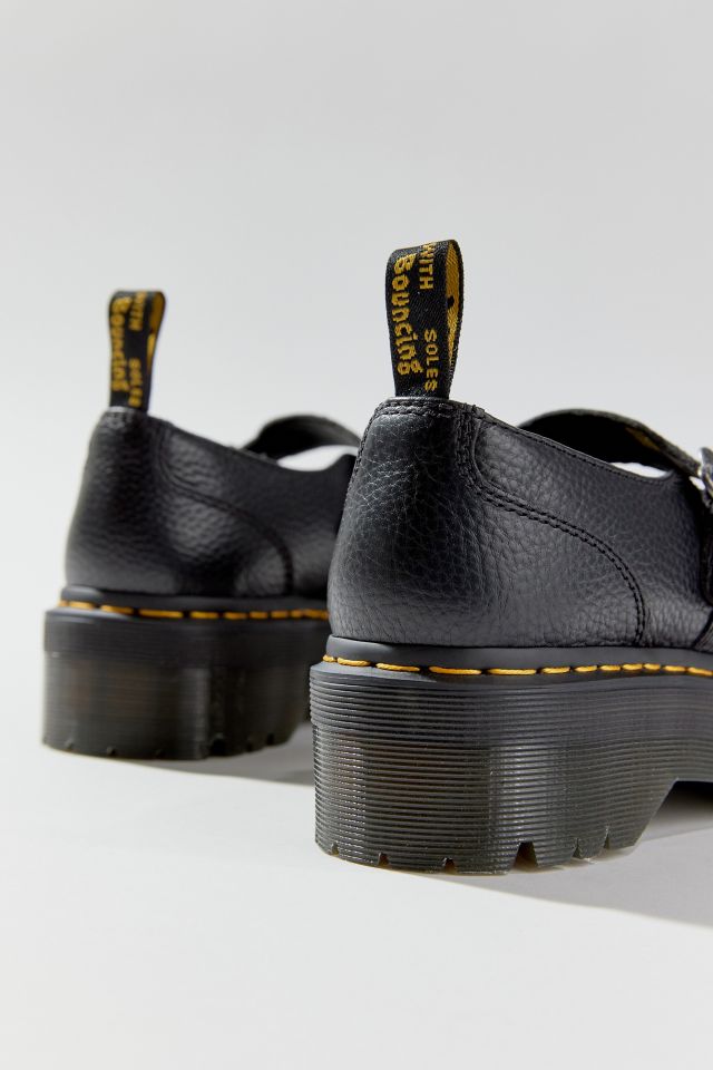 Dr. Martens Addina Flower Buckle Leather Platform Shoe #5
