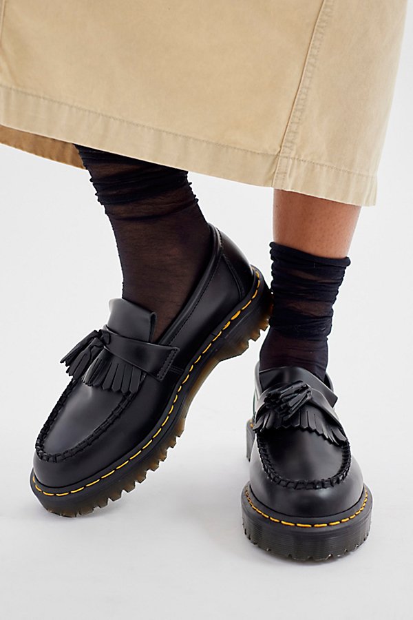 Shop Dr. Martens' Adrian Bex Tassel Loafer In Black, Women's At Urban Outfitters