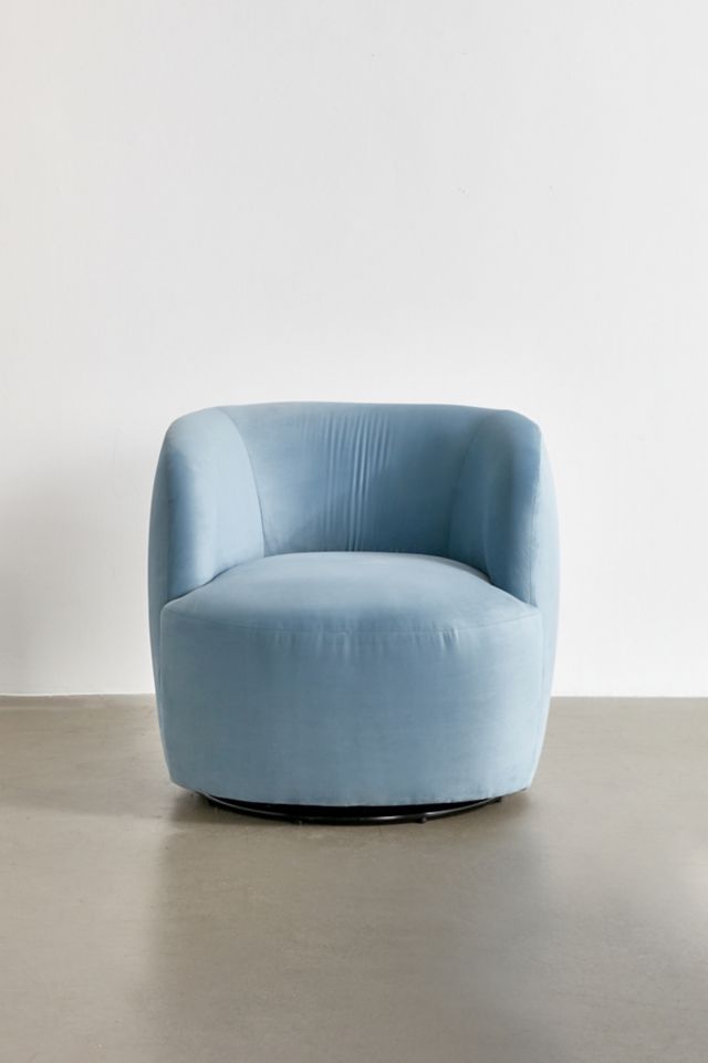 Dover Velvet Swivel Chair #1
