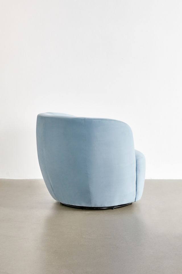 Dover Velvet Swivel Chair #3