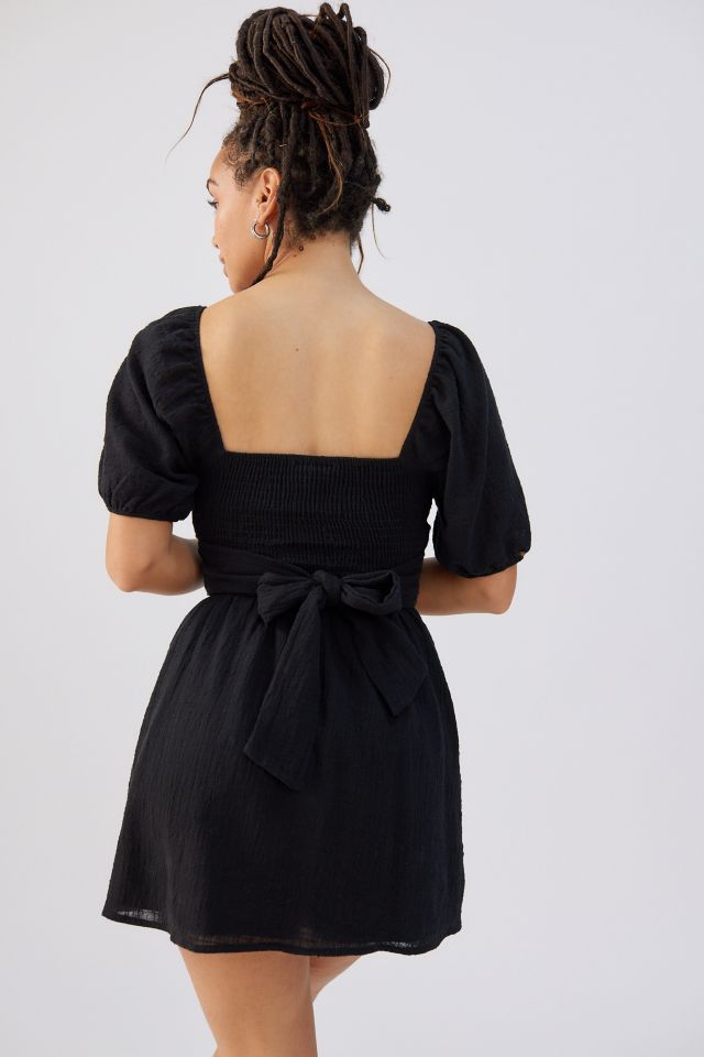Urban Renewal Remnants Gauze Cutout Wrap Dress #2