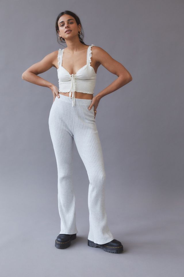 Recycled Rib Flare Pants