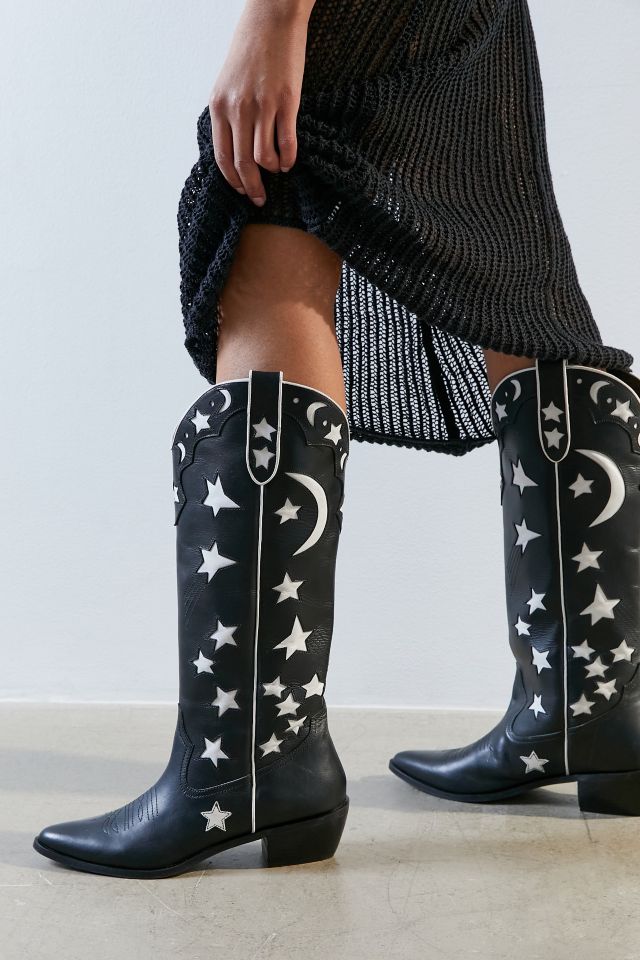 UO Stars And Moon Cowboy Boot Urban Outfitters