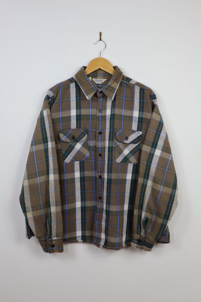 Vintage Plaid Heavyweight Shirt | Urban Outfitters