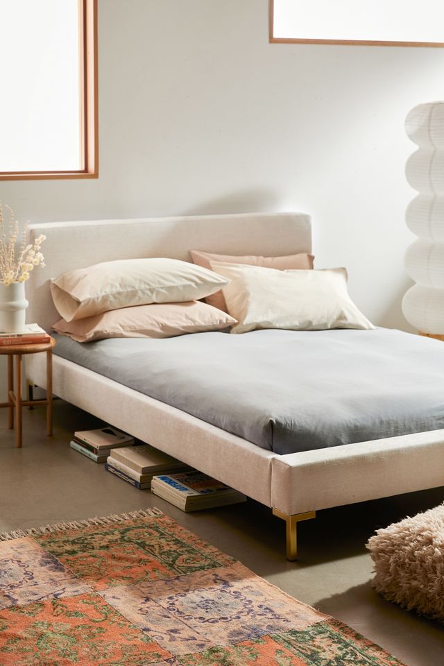 Rosalie Crosshatch Weave Platform Bed Urban Outfitters
