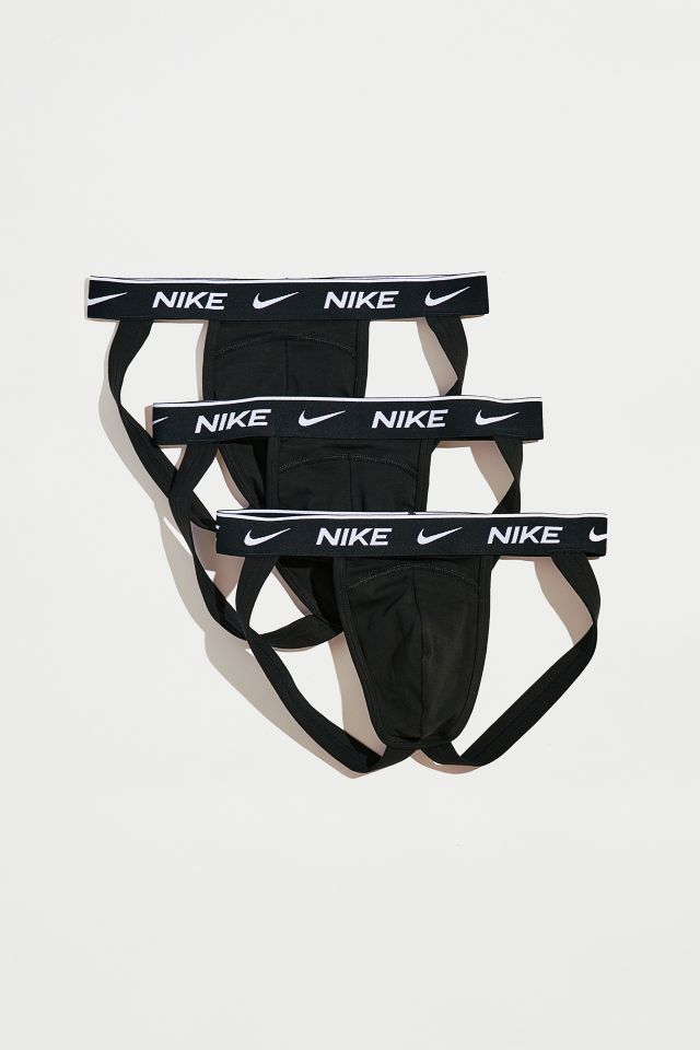 Nike Dri-FIT Essential Micro 3 pack jock straps in black