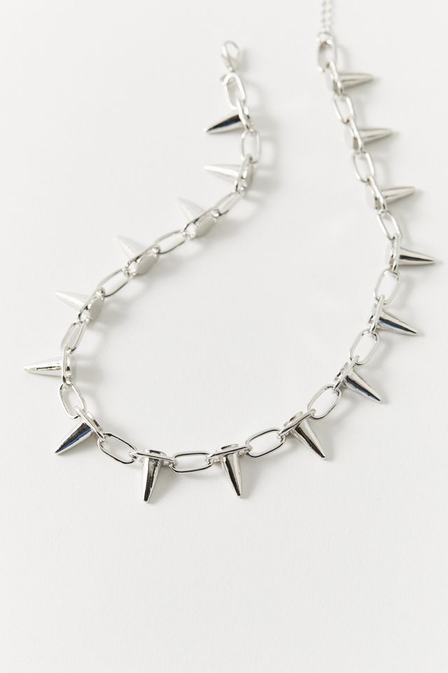 Metal Spike Necklace Urban Outfitters