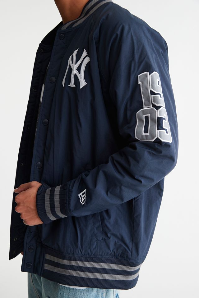 New Era New York Yankees Snap Varsity Jacket | Urban Outfitters