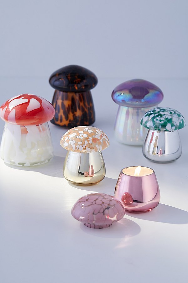 Urban Outfitters Mushroom Glass Candle