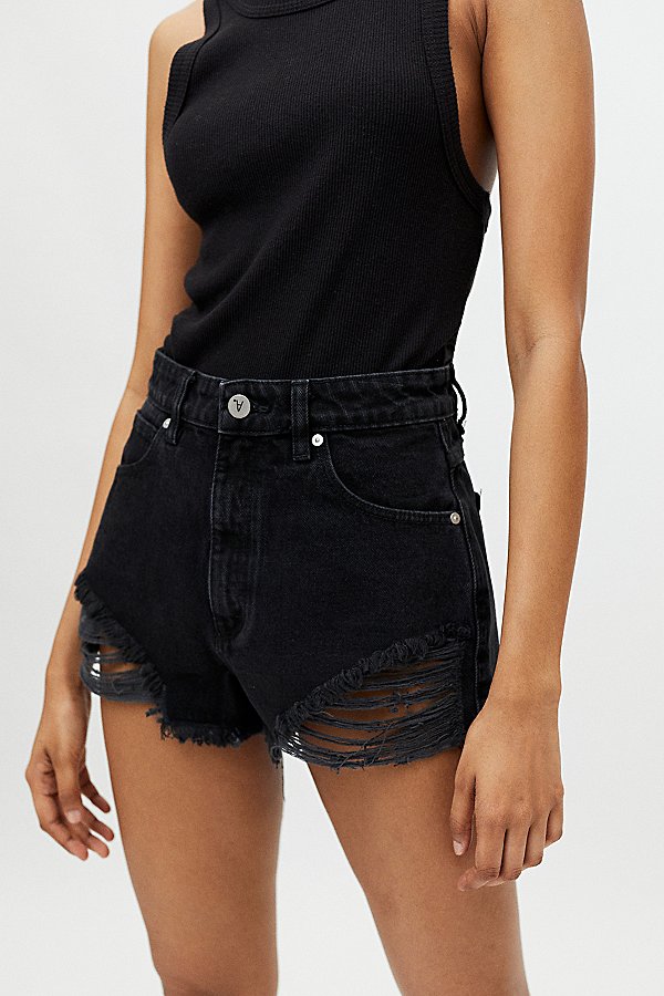 Abrand A High-waisted Relaxed Short In Black