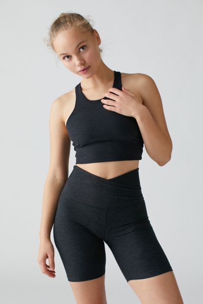 Beyond Yoga Spacedye At Your Leisure High Waisted Biker Short In Black