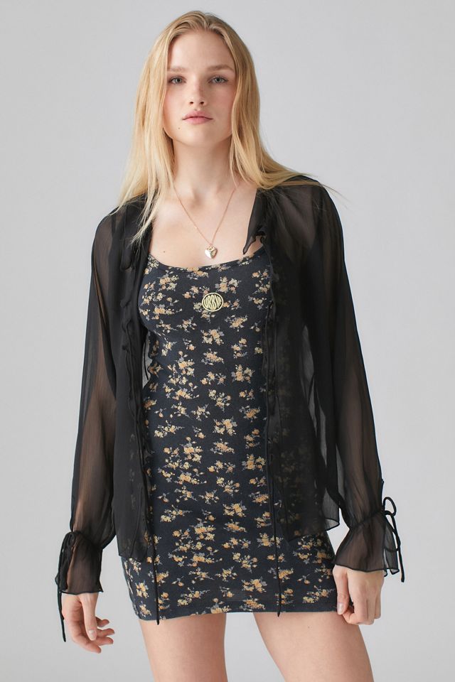 Mini robe à fleurs Oria UO | Urban Outfitters Canada
