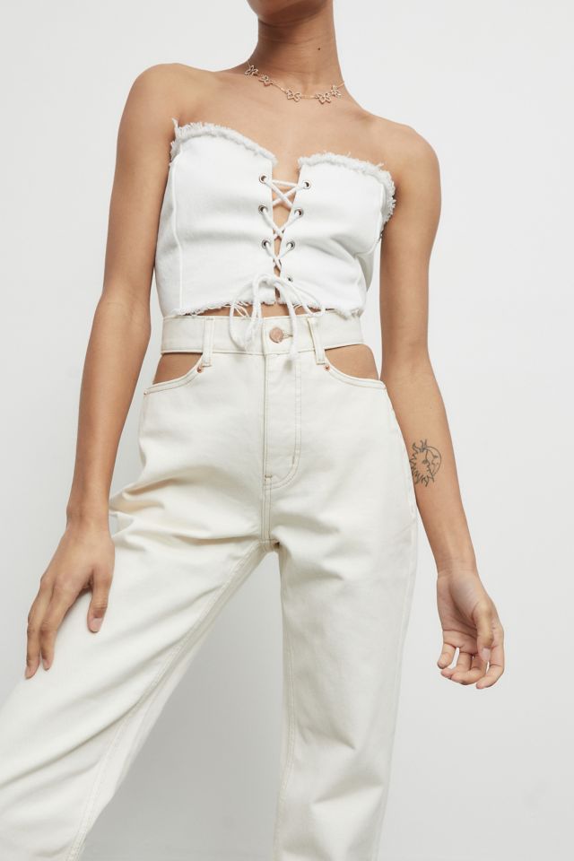 BDG Issa High-Waisted Cowboy Jean - Pink, Urban Outfitters Hong Kong  Official Site