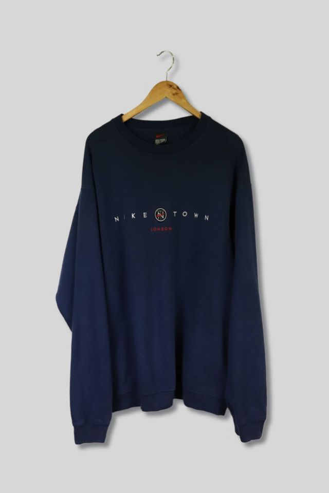 Vintage Nike Y2K Nike Town London Spellout Crew Neck Sweatshirt | Urban ...