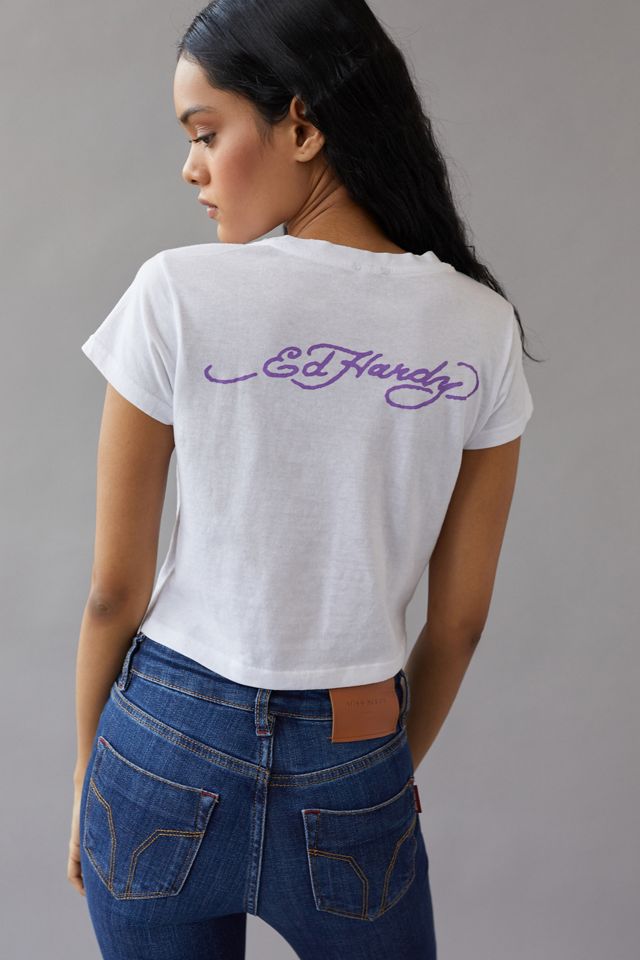 Robe Strass ED HARDY Taille M - Style Hallyday, Neuf Avec Étiquettes, Valeur 299€