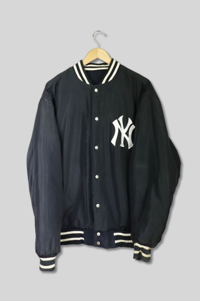 Vintage MLB New York Yankees Reversible Snap up Varsity Jacket