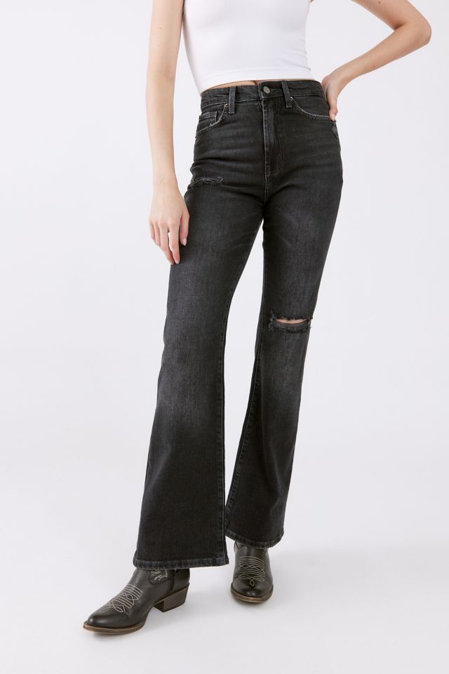 BDG Low Rise Two-Button Flare Jean — Vintage Black - ShopStyle