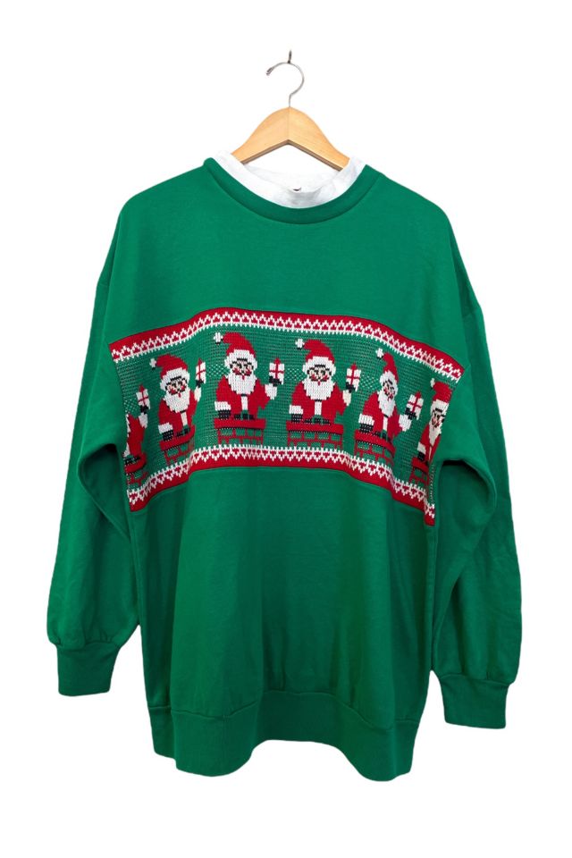 Vintage Holiday Inset Sweatshirt | Urban Outfitters