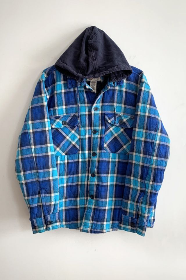 Urban outfitters flannel online hoodie