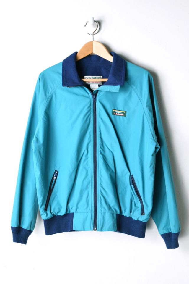 Vintage LL Bean Teal Fleece-Lined Jacket | Urban Outfitters