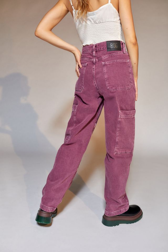 bdg kate high waisted baggy cargo jean