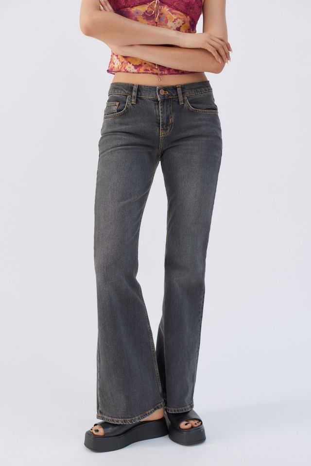 BDG Urban Outfitters LOW RISE FLARE - Flared Jeans - black