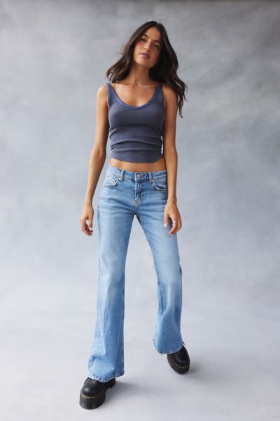 low rise jeans flare