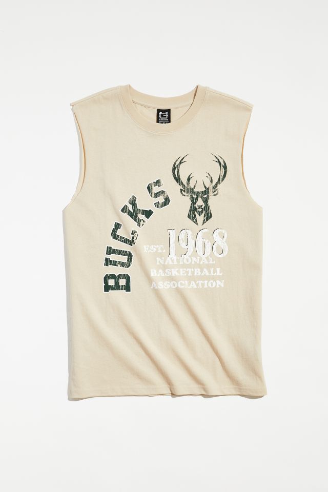 T-shirt sans manches coupé Milwaukee Bucks #1