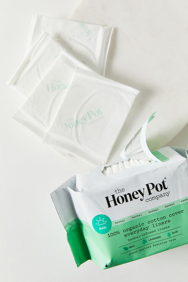 The Honey Pot Company Cotton Cover Herbal Everyday Pantiliners