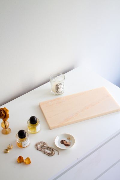 The Parmatile Shop Marble Vanity Tray In Luster