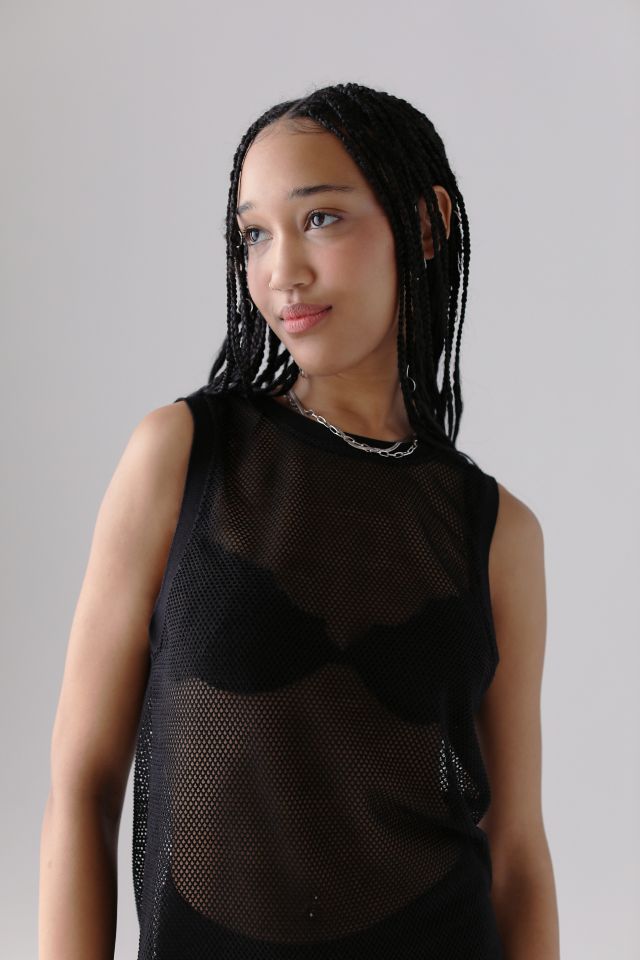 UO Gerri Sheer Midi Dress #2