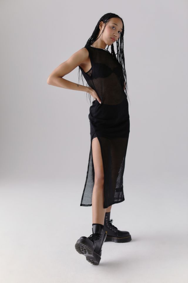 UO Gerri Sheer Midi Dress #4
