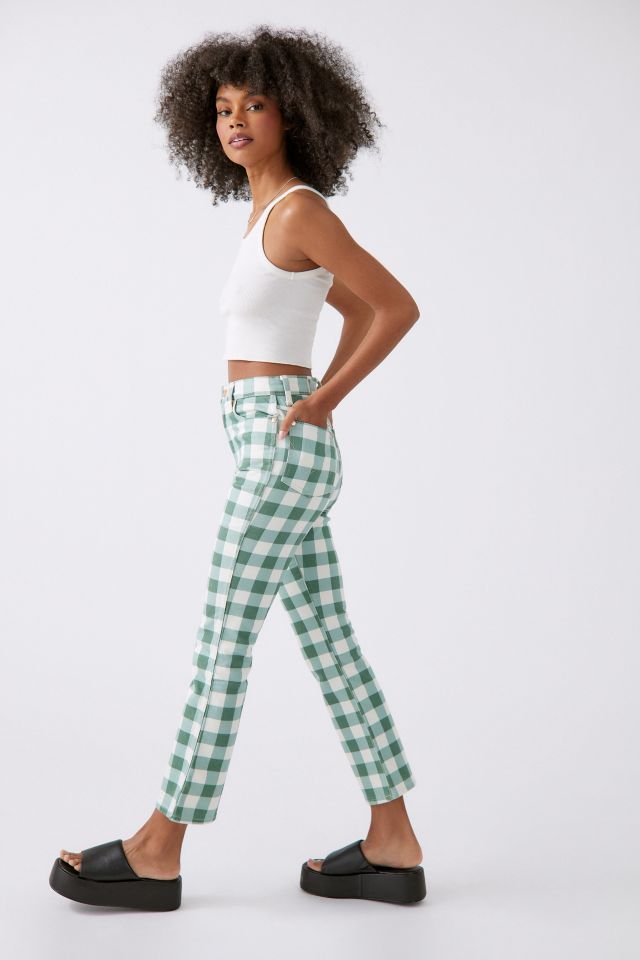 Wrangler Wrock Gingham Flare Pant Urban Outfitters