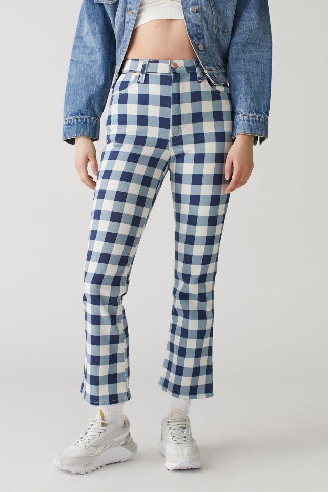Wrangler Wrock Gingham Flare Pant #1