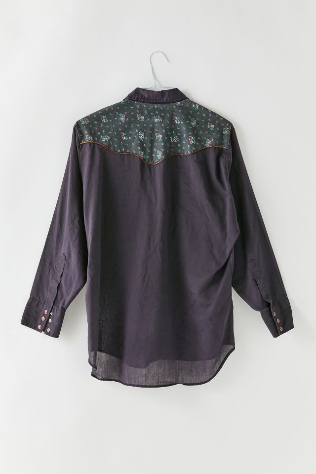 Vintage Floral Western Shirt #1