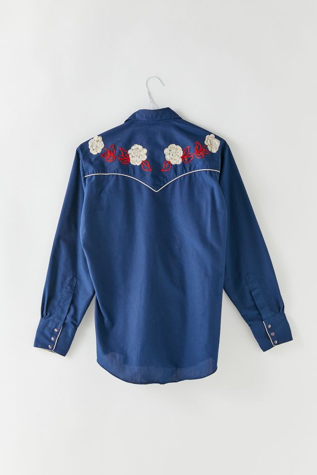 Vintage Embroidered Western Shirt #1