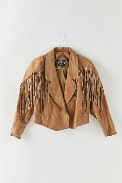 ジャケット・アウター 90s suede fringe collar Vintage 1990s G4000 Fringe Suede Leather Jacket / Fall