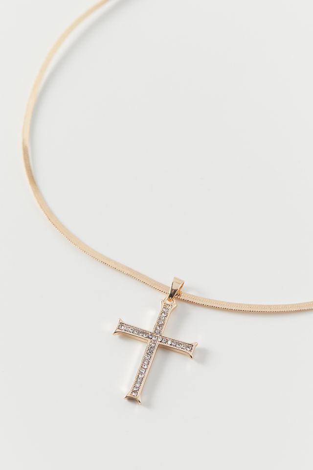Cross Pendant Necklace Urban Outfitters
