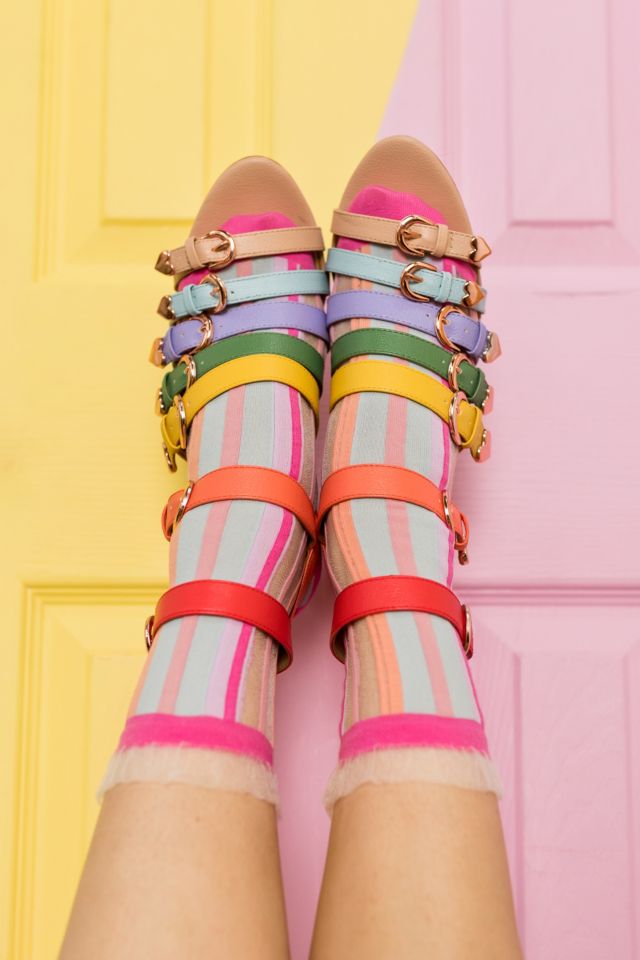 Sock Candy Candy Stripe Ruffle  Sock #2