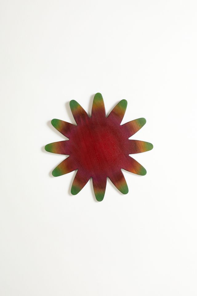 Wood Gradient Flower Wall Hanging #1