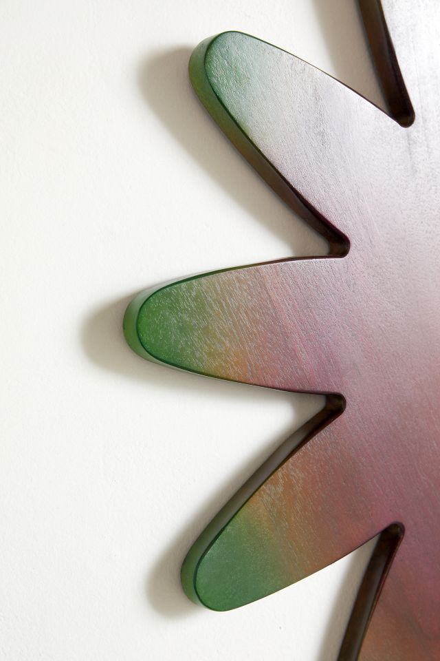 Wood Gradient Flower Wall Hanging #2