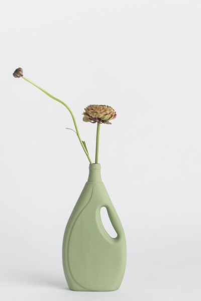 Middle Kingdom X Foekje Fleur Porcelain Laundry Vase In Sage