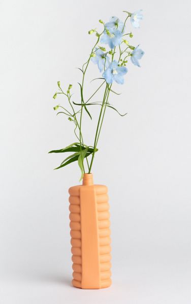Middle Kingdom X Foekje Fleur Porcelain Deco Vase In Orange