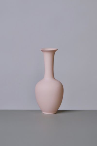 Middle Kingdom Miniature Porcelain Lotus Vase In Dusty Pink