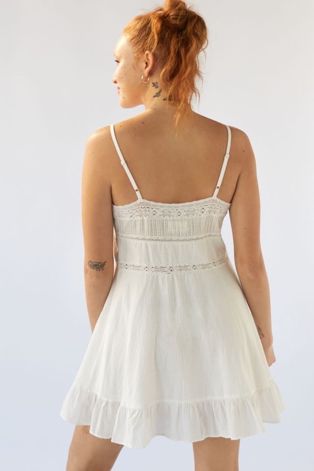 Robe Mini UO Primrose avec Insertion en Dentelle #2