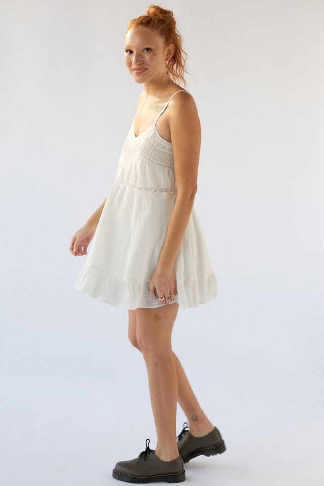Robe Mini UO Primrose avec Insertion en Dentelle #3
